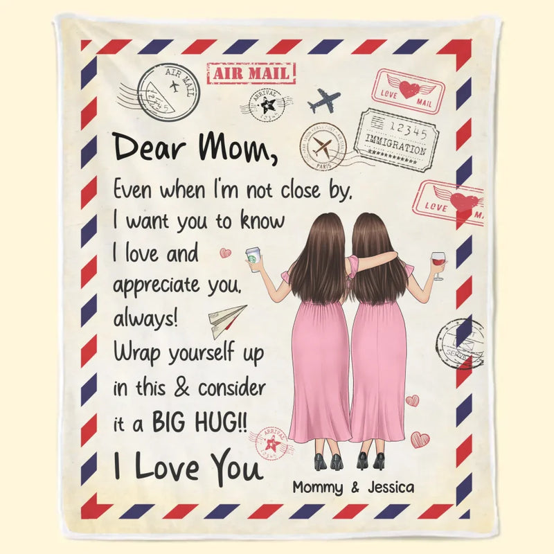 My First Love, My Forever Hero - Family Personalized Custom Blanket - Gift For Mom, Daughter