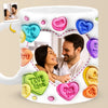 Custom Photo True Love Stories Never Have Endings - Couple Personalized Custom 3D Inflated Effect Printed Mug - Gift For Husband Wife, Anniversary