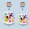 Custom Photo True Love Stories Never Have Endings - Couple Personalized Custom 3D Inflated Effect Printed Mug - Gift For Husband Wife, Anniversary