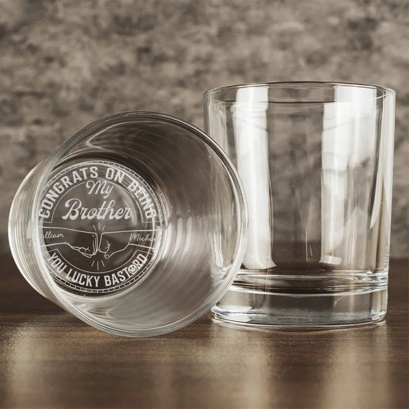 The Best Place To Be Is In The Hands Of Family - Family Personalized Custom Whiskey Glass - Gift For Family Members