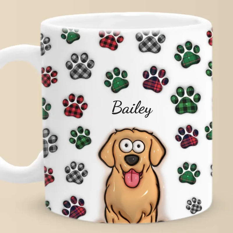 My Best Friend Has Four Paws - Dog & Cat Personalized Custom 3D Inflated Effect Printed Mug - Gift For Pet Owners, Pet Lovers