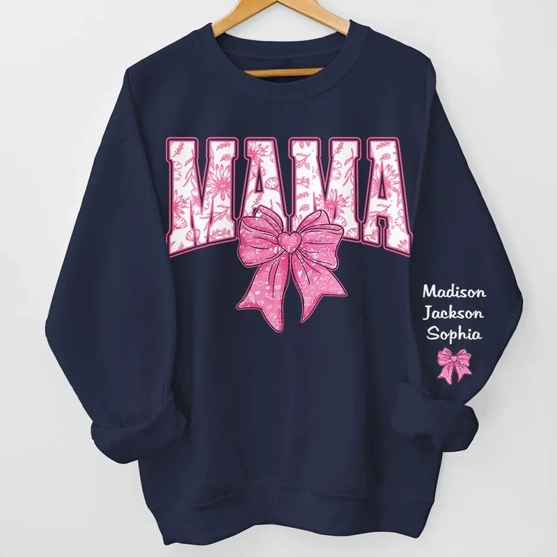 Grandma, You Are My Heart's Home - Family Personalized Custom Unisex Sweatshirt, Hoodie With Design On Sleeve - Gift For Mom, Grandma