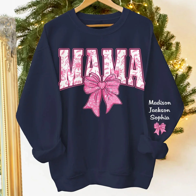 Grandma, You Are My Heart's Home - Family Personalized Custom Unisex Sweatshirt, Hoodie With Design On Sleeve - Gift For Mom, Grandma
