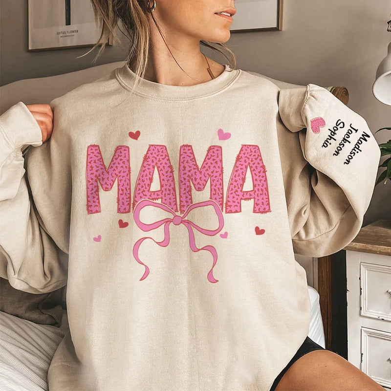 Your Love Is My Strength, Always - Family Personalized Custom Unisex Sweatshirt, Hoodie With Design On Sleeve - Gift For Mom, Grandma
