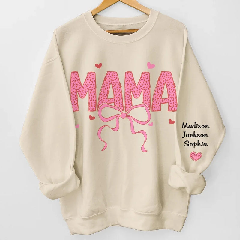 Your Love Is My Strength, Always - Family Personalized Custom Unisex Sweatshirt, Hoodie With Design On Sleeve - Gift For Mom, Grandma