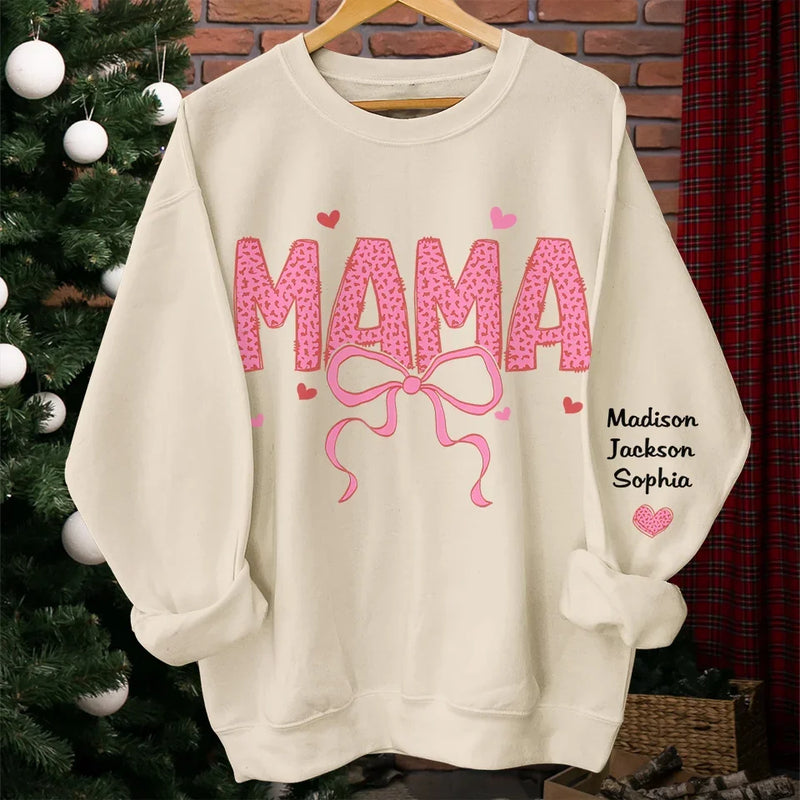 Your Love Is My Strength, Always - Family Personalized Custom Unisex Sweatshirt, Hoodie With Design On Sleeve - Gift For Mom, Grandma