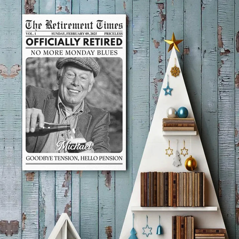 Custom Photo No More Monday Blues - Personalized Custom Vertical Poster - Appreciation, Retirement Gift For Coworkers, Work Friends, Colleagues, Family Members