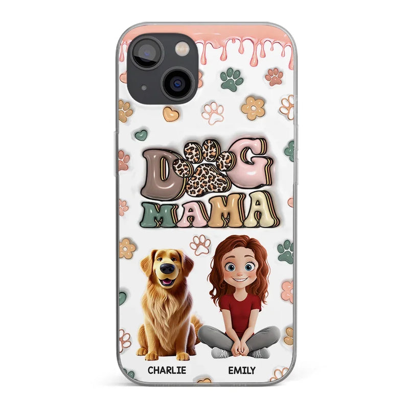 Happiness Is A Warm Puppy - Dog Personalized Custom 3D Inflated Effect Printed Clear Phone Case - Gift For Pet Owners, Pet Lovers