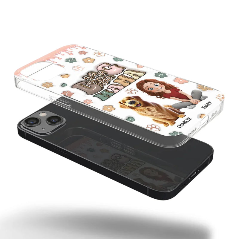 Happiness Is A Warm Puppy - Dog Personalized Custom 3D Inflated Effect Printed Clear Phone Case - Gift For Pet Owners, Pet Lovers