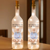 Custom Photo Love Never Ends It Just Changes Form - Memorial Personalized Custom Bottle Lamp - Sympathy Gift For Family Members