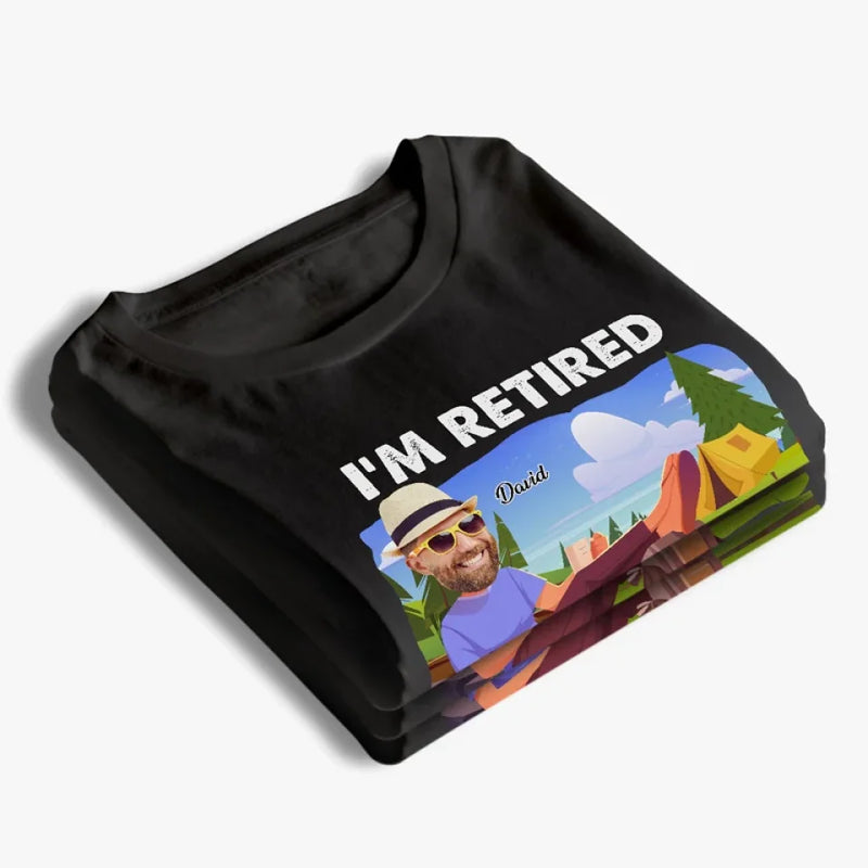 Custom Photo Going Camping Is My Job - Personalized Custom Unisex T-shirt, Premium T-shirt, Hoodie - Appreciation, Retirement Gift For Coworkers, Work Friends, Colleagues, Family Members