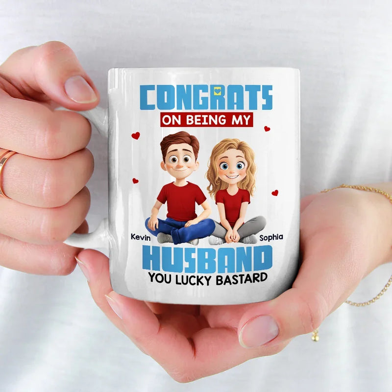 I Found My Missing Piece In You - Couple Personalized Custom Mug - Gift For Husband Wife, Anniversary
