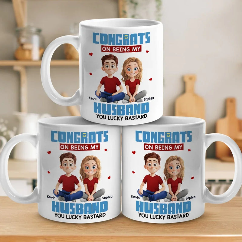 I Found My Missing Piece In You - Couple Personalized Custom Mug - Gift For Husband Wife, Anniversary
