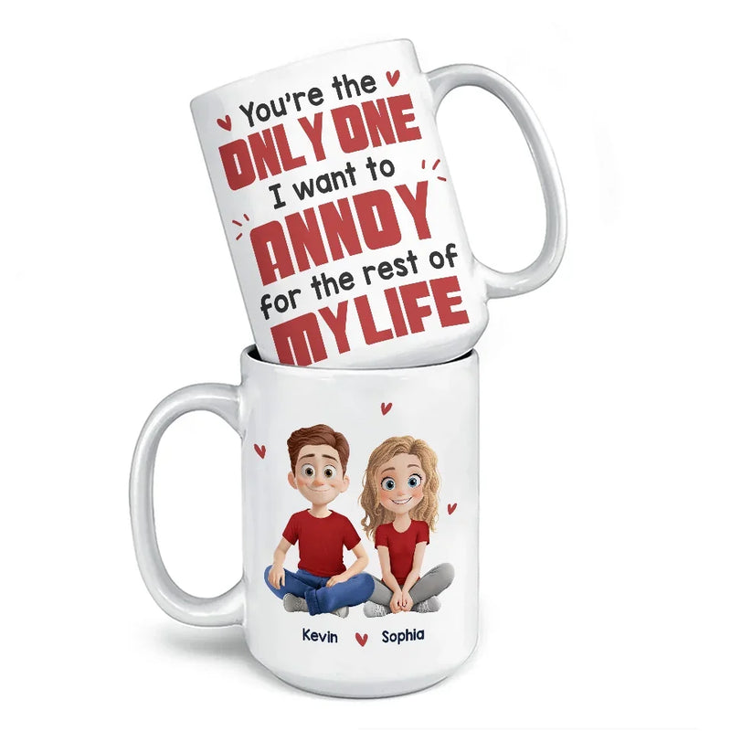 Life Is Better When We’re Together - Couple Personalized Custom Mug - Gift For Husband Wife, Anniversary