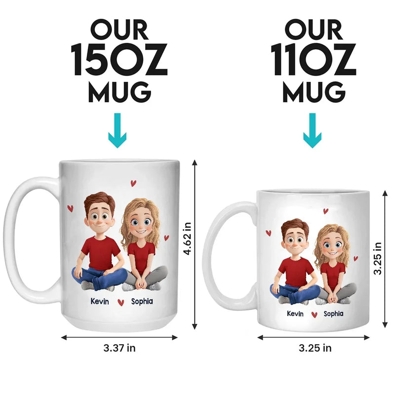 Life Is Better When We’re Together - Couple Personalized Custom Mug - Gift For Husband Wife, Anniversary
