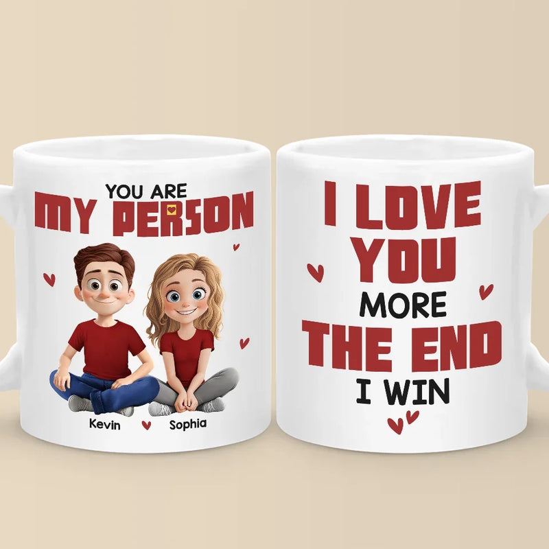 Love Is Being With You - Couple Personalized Custom Mug - Gift For Husband Wife, Anniversary