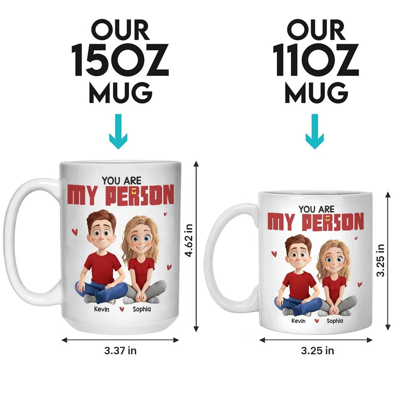Love Is Being With You - Couple Personalized Custom Mug - Gift For Husband Wife, Anniversary