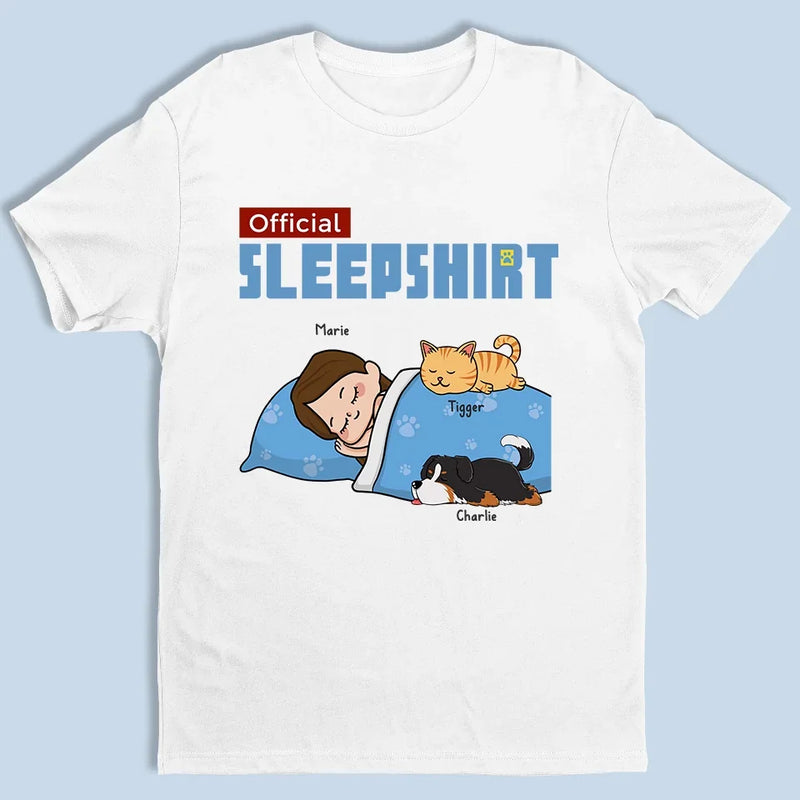 Happiness Is A Lazy Day In Bed With My Furry Friends - Dog & Cat Personalized Custom Unisex T-shirt, Premium T-shirt, Hoodie - Gift For Pet Owners, Pet Lovers