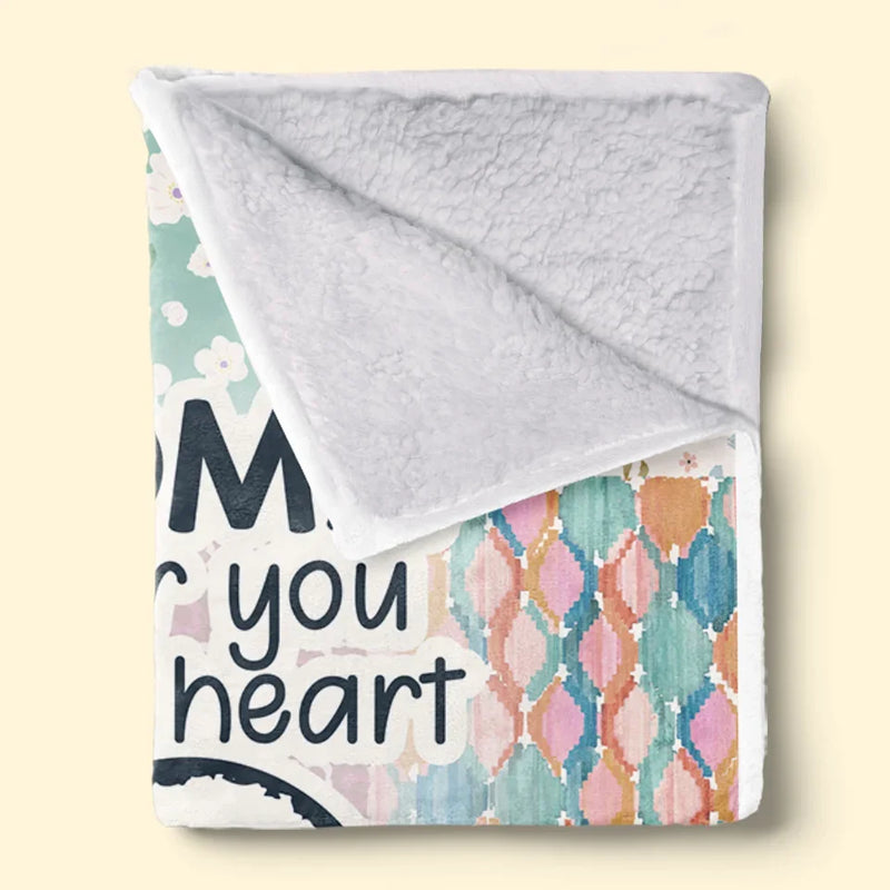 Grandma’s Love Is The Light That Never Fades - Family Personalized Custom Blanket - Gift For Mom, Grandma