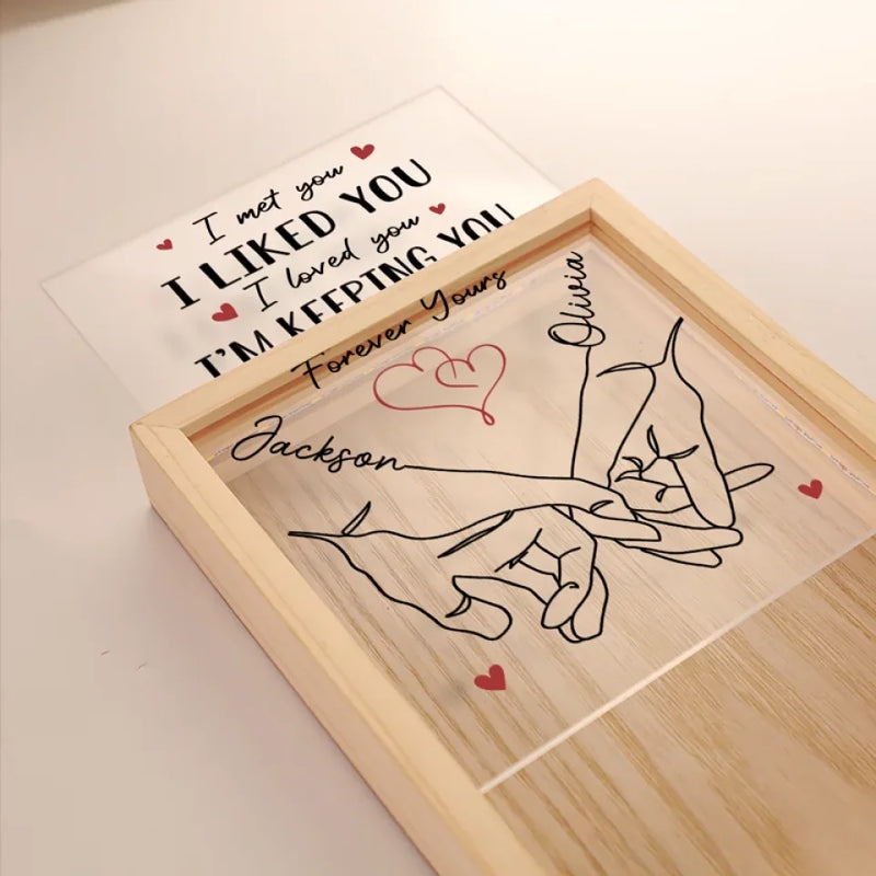 I’m Yours, And You’re Mine - Couple Personalized Custom Frame Light Box - Gift For Husband Wife, Anniversary