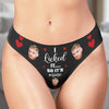 Custom Photo Handle With Care, This Belongs To Me - Couple Personalized Women Briefs - Gift For Husband Wife, Anniversary