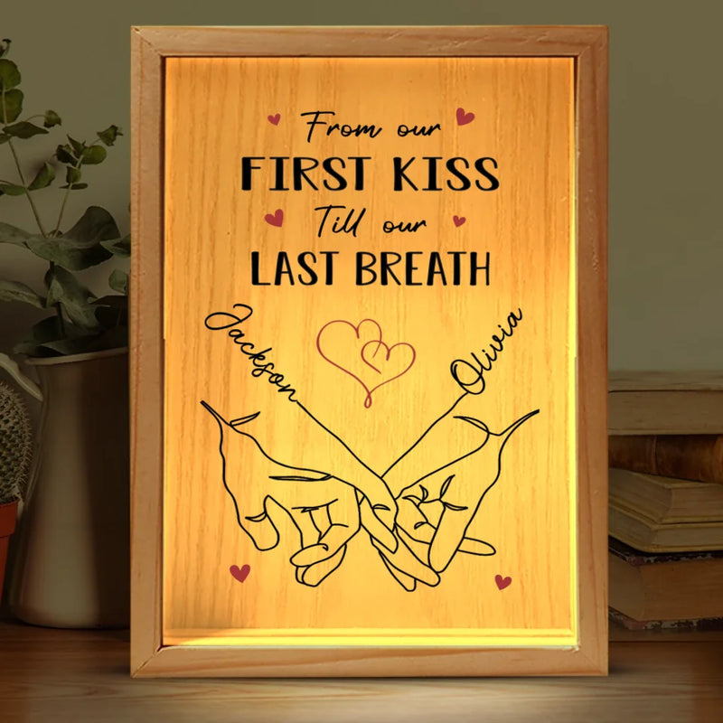 I’m Yours, And You’re Mine - Couple Personalized Custom Frame Light Box - Gift For Husband Wife, Anniversary
