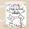 Long Distance Real Friendship Transcends Time And Space - Bestie Personalized Custom 3D Inflated Effect Printed Mug - Gift For Best Friends, BFF, Sisters