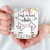 Long Distance Real Friendship Transcends Time And Space - Bestie Personalized Custom 3D Inflated Effect Printed Mug - Gift For Best Friends, BFF, Sisters