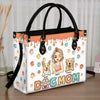I'm A Fur Mom - Dog & Cat Personalized Custom 3D Inflated Effect Printed Leather Handbag - Gift For Pet Owners, Pet Lovers