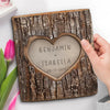 You’re My Forever - Couple Personalized Custom 2-Layered Wooden Plaque With Stand - Gift For Husband Wife, Anniversary
