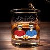 Together In Spirit, Even If We're Apart - Family Personalized Custom Whiskey Glass - Gift For Family Members