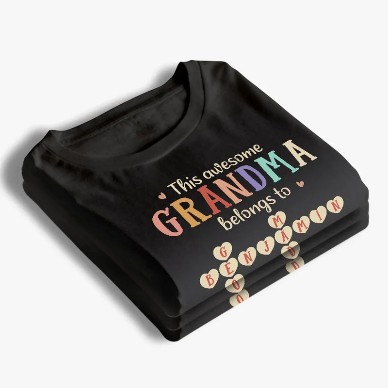 Grandma Is The Glue That Holds Our Family Together - Family Personalized Custom Unisex T-shirt, Premium T-shirt, Hoodie - Gift For Mom, Grandma
