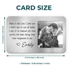 Custom Photo Every Love Story Is Beautiful, But Ours Is My Favorite - Couple Personalized Custom Aluminum Wallet Card - Gift For Husband Wife, Anniversary
