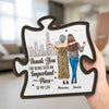 Thank You For Being Such A Important Piece - Family Personalized Custom 2-Layered Wooden Plaque With Stand - Gift For Mom, Daughter
