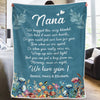 You Can Feel A Hug From Us - Family Personalized Custom Blanket - Gift For Mom, Grandma