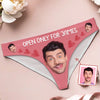 Custom Photo Open Only For - Couple Personalized Women Briefs - Gift For Husband Wife, Anniversary
