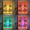 You And Me Through It All, We Got This - Couple Personalized Custom Frame Light Box - Gift For Husband Wife, Anniversary