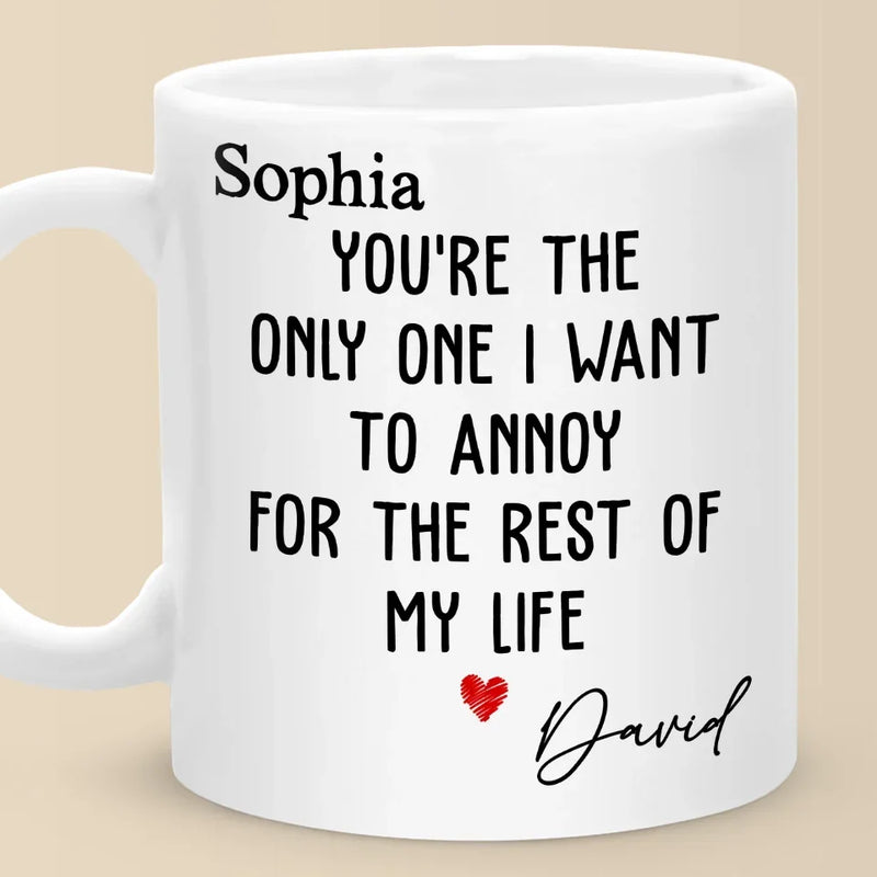 You Are The Reason I Believe In Love - Couple Personalized Custom Mug - Gift For Husband Wife, Anniversary