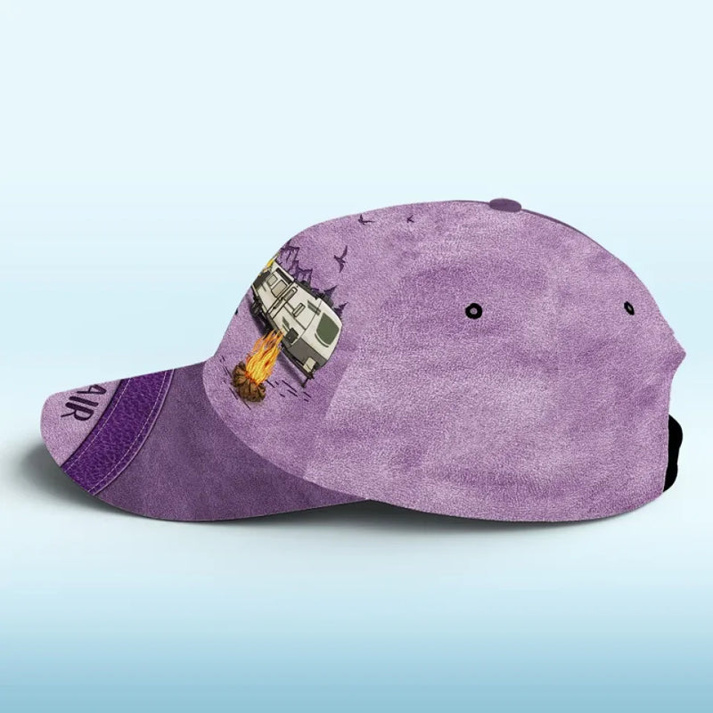 Adventure Awaits In The Great Outdoors - Camping Personalized Custom Hat, All Over Print Classic Cap - Gift For Camping Lovers
