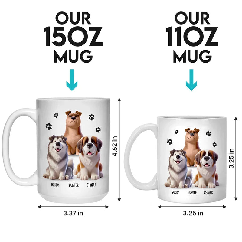 Your Furry Overlords - Dog Personalized Custom Mug - Gift For Pet Owners, Pet Lovers