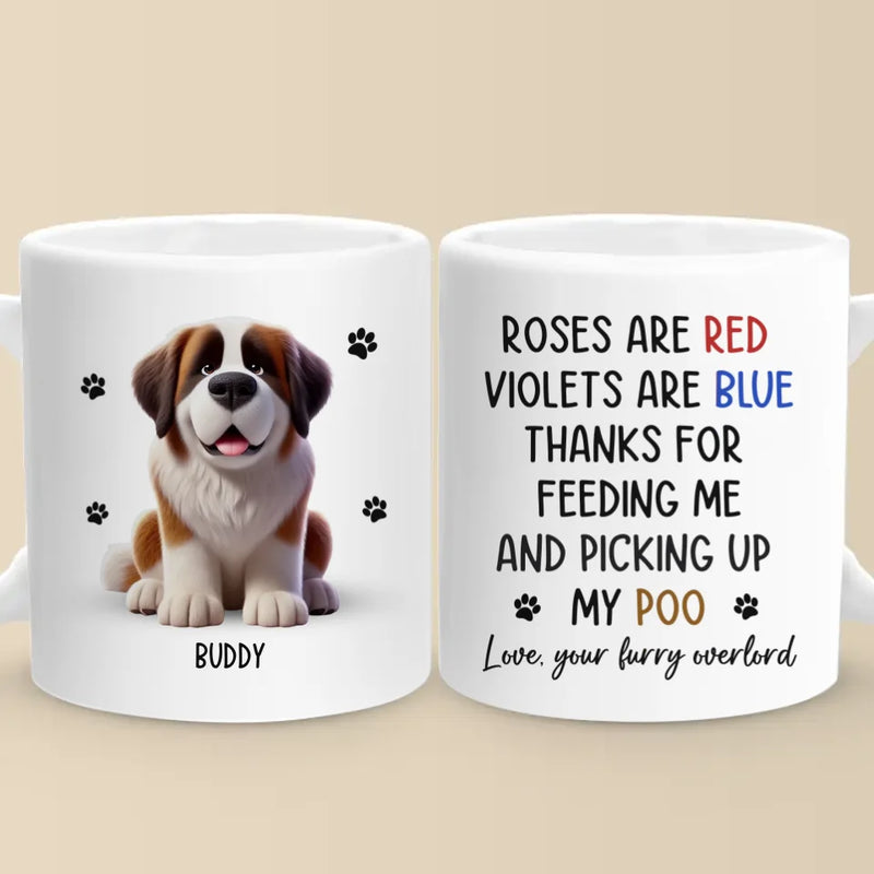 Your Furry Overlords - Dog Personalized Custom Mug - Gift For Pet Owners, Pet Lovers