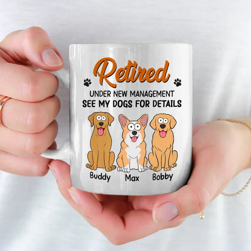 See My Dogs For Details - Dog Personalized Custom Mug - Appreciation, Retirement Gift For Coworkers, Work Friends, Colleagues, Family Members, Pet Owners, Pet Lovers