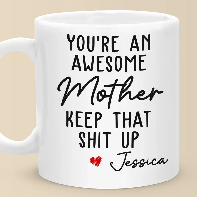 Mom, You’re Proof That Superpowers Are Real - Family Personalized Custom Mug - Gift For Mom