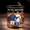 There Is No Better Friend Than A Brother - Family Personalized Custom Whiskey Glass - Gift For Family Members