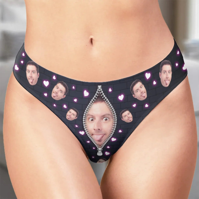 Custom Photo You’re My Favorite, Even When You Steal The Blanket At Night - Couple Personalized Women Briefs - Gift For Husband Wife, Anniversary