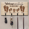 Home Sweet Home, This Is The Place To Find Happiness - Family Personalized Custom Home Decor Key Hanger, Key Holder - House Warming Gift For Family Members