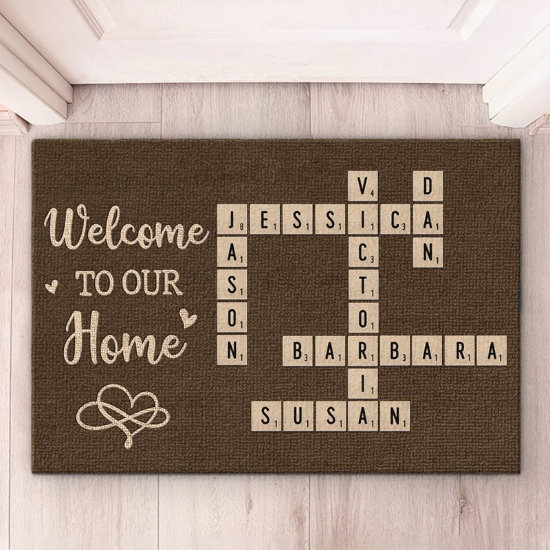 Home, A Place Of Comfort - Family Personalized Custom Home Decor Decorative Mat - House Warming Gift For Family Members