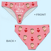 Custom Photo Handle With Care, This Belongs To Me - Couple Personalized Women Briefs - Gift For Husband Wife, Anniversary