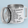 My Soulmate For Life - Couple Personalized Custom 14oz Stainless Steel Tumbler With Handle - Gift For Husband Wife, Anniversary