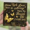 Custom Photo They Fly Beside Us Every Day - Memorial Personalized Custom Square Shaped Stone With Stand - Sympathy Gift For Family Members